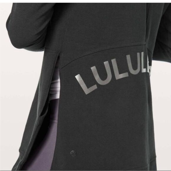 Lululemon Cut Above Graphic Hoodie Expression Sz 6 Black 658 - Picture 8 of 8